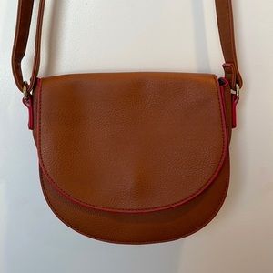 Just fab brown crossbody bag